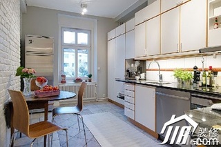 宜家风格小户型经济型80平米厨房橱柜设计图纸