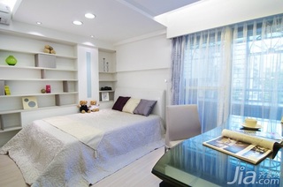 简约风格一居室简洁5-10万40平米卧室床图片