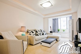 简约风格小户型简洁经济型客厅沙发二手房设计图