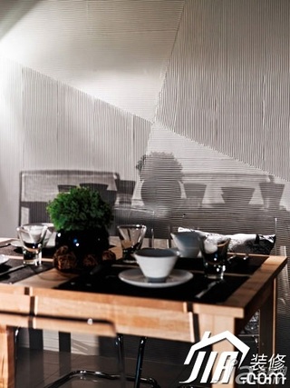 简约风格小户型富裕型60平米餐厅餐桌二手房设计图纸