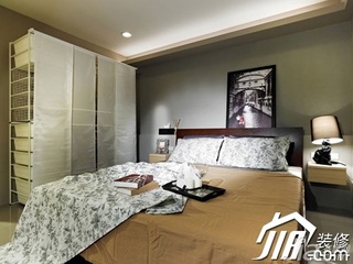 简约风格小户型舒适富裕型60平米卧室衣柜二手房设计图纸