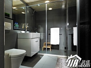 简约风格小户型简洁富裕型60平米卫生间洗手台二手房家居图片