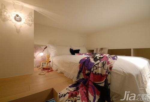 40平米装修,一居室装修,简约风格,卧室床,舒适
