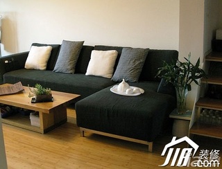 混搭风格复式客厅沙发效果图