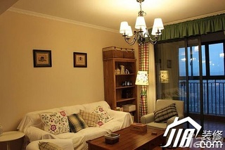 混搭风格一居室40平米客厅沙发图片