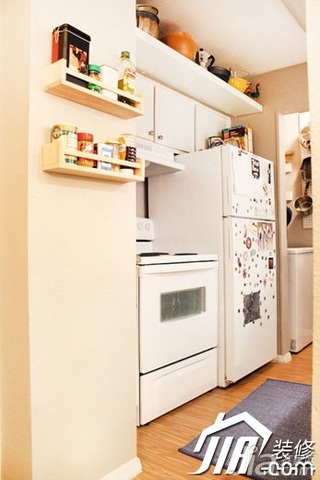 美式风格小户型经济型70平米厨房背景墙效果图