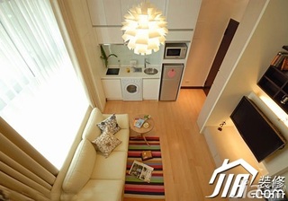 欧式风格小户型40平米客厅沙发效果图