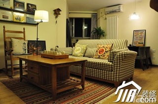新古典风格一居室温馨50平米客厅沙发图片