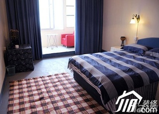 新古典风格一居室50平米卧室床图片