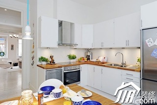 欧式风格一居室富裕型80平米厨房橱柜设计图