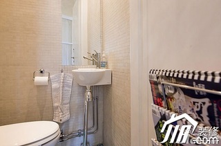 欧式风格二居室90平米卫生间洗手台图片