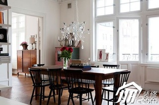 新古典风格二居室简洁90平米餐厅灯具效果图
