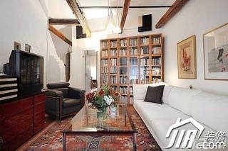 新古典风格二居室简洁90平米客厅沙发效果图
