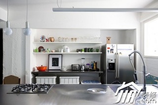 简约风格小户型实用经济型厨房背景墙不锈钢橱柜定做