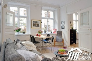 宜家风格小户型经济型客厅沙发图片