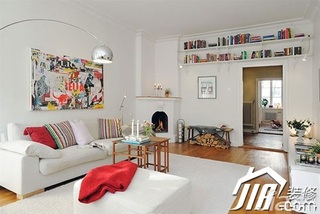 宜家风格二居室经济型客厅沙发效果图