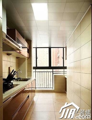 混搭风格三居室实用90平米厨房橱柜定做