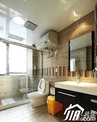 混搭风格三居室90平米卫生间洗手台效果图