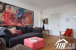 欧式风格一居室90平米客厅沙发效果图