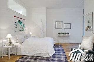宜家风格二居室富裕型卧室床图片