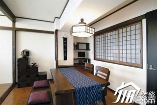 日式风格小户型经济型90平米餐厅餐桌婚房家装图