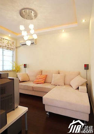 一居室简洁经济型60平米客厅沙发二手房设计图纸
