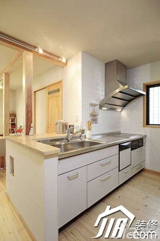 日式风格小户型经济型70平米厨房装修图片