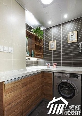 简约风格一居室富裕型60平米卫生间洗手台图片