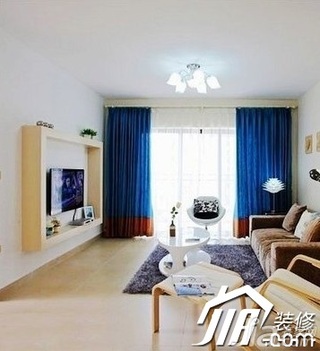 三居室简洁5-10万100平米客厅沙发效果图