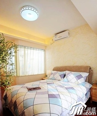 三居室舒适5-10万100平米卧室床图片