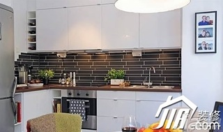 欧式风格40平米厨房橱柜效果图