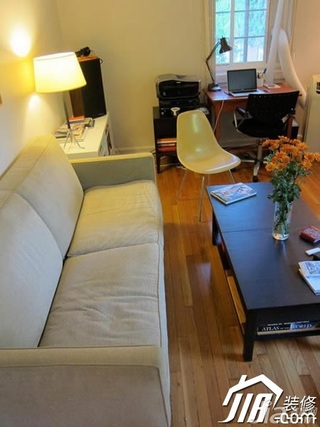 简约风格一居室简洁富裕型70平米客厅沙发图片