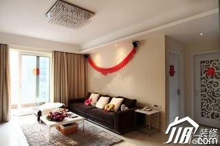 简约风格二居室简洁3万-5万90平米客厅沙发图片