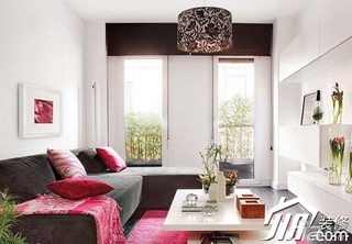 欧式风格复式简洁5-10万110平米客厅沙发图片