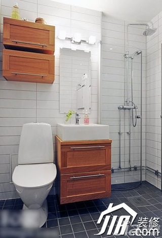 欧式风格小户型5-10万90平米卫生间洗手台图片