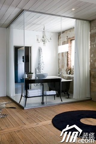 欧式风格别墅简洁豪华型卫生间洗手台效果图