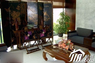 中式风格别墅古典140平米以上客厅沙发效果图
