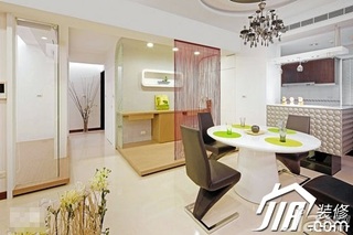 简约风格公寓简洁富裕型120平米餐厅餐桌图片