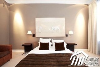 简约风格公寓富裕型卧室床图片