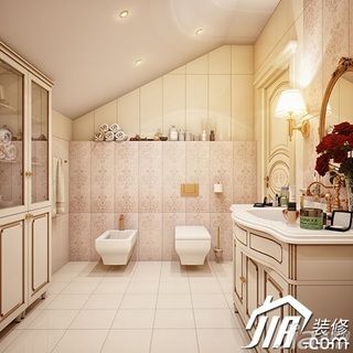 东南亚风格别墅豪华型卫生间洗手台图片