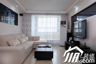简约风格公寓舒适5-10万80平米客厅沙发图片