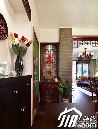 中式风格二居室3万-5万装修效果图