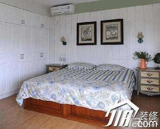 简约风格公寓3万-5万90平米卧室床效果图
