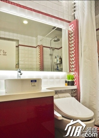 简约风格公寓5-10万80平米卫生间洗手台效果图