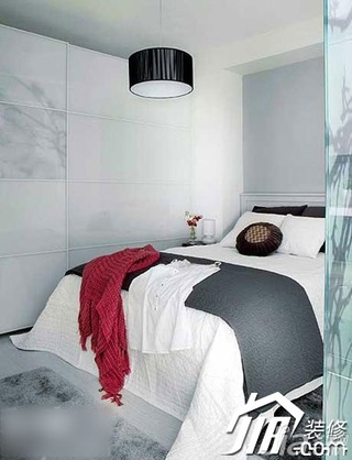 简约风格小户型舒适3万-5万60平米卧室床图片