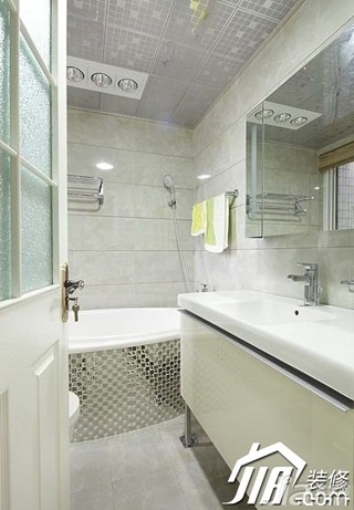 简约风格公寓5-10万90平米卫生间洗手台图片