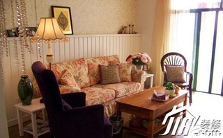 混搭风格复式豪华型客厅沙发图片