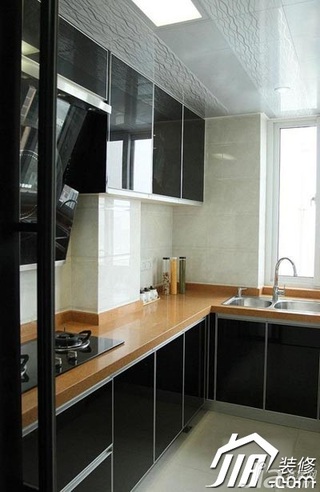 简约风格公寓3万-5万80平米厨房橱柜安装图