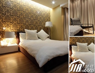 简约风格公寓舒适经济型120平米卧室床效果图