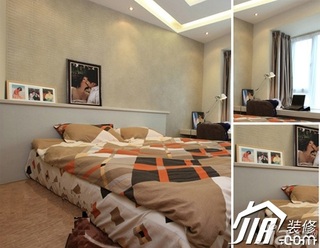 简约风格公寓舒适经济型120平米卧室床效果图